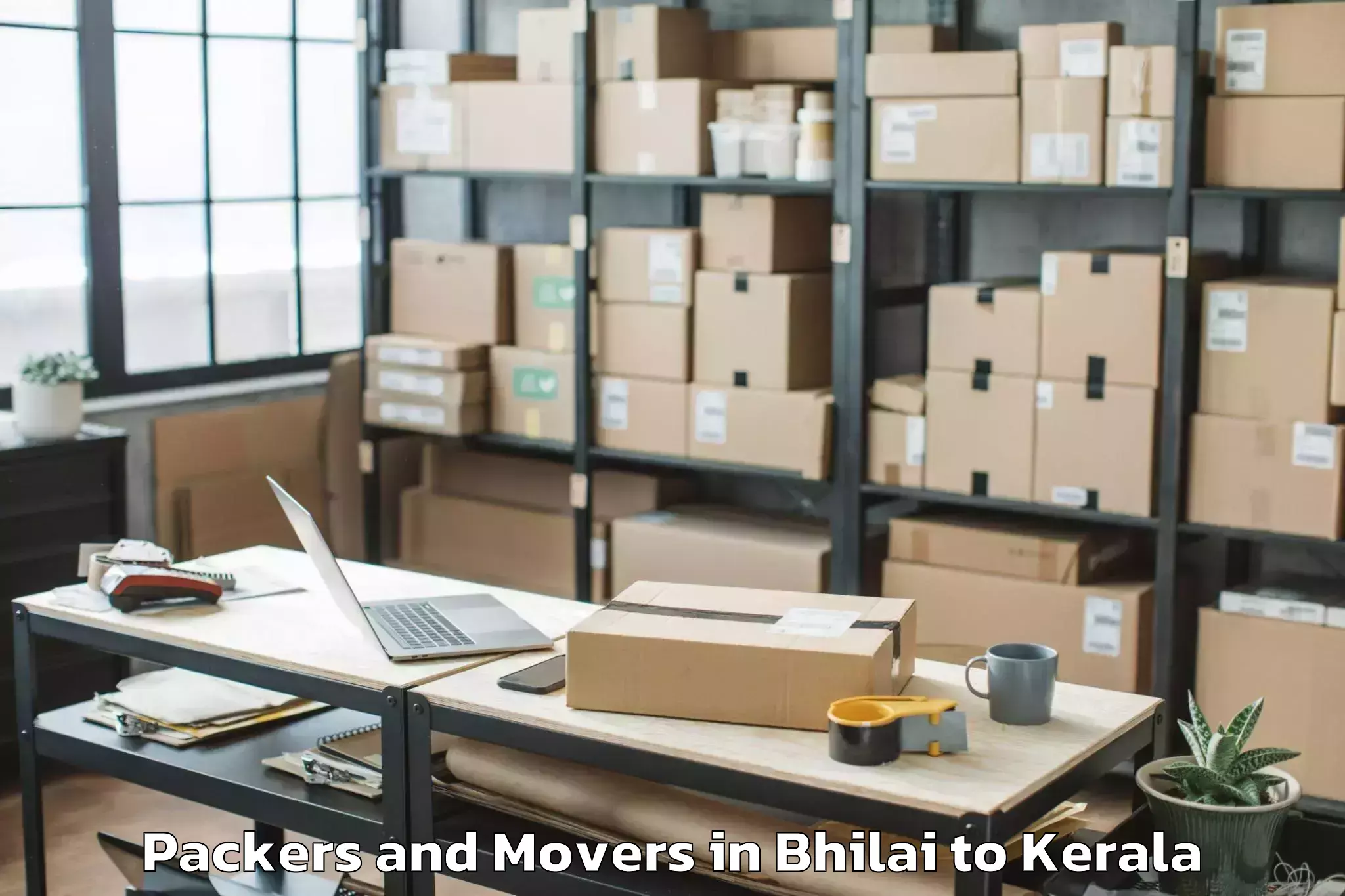 Affordable Bhilai to Tiruvalla Packers And Movers